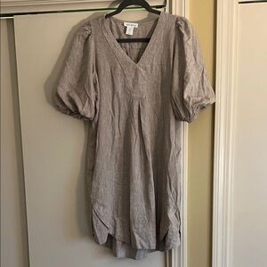 Cynthia Rowley Taupe Puff Sleeve Tunic S